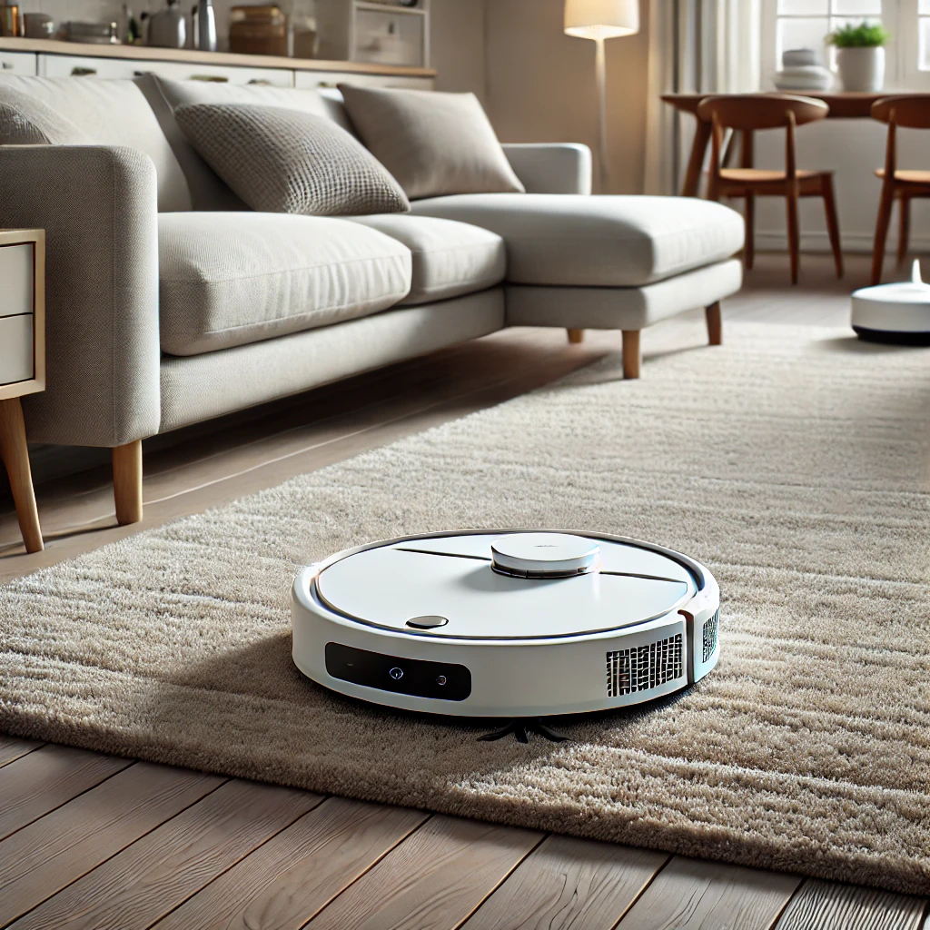 Robotstøvsuger og tæpper