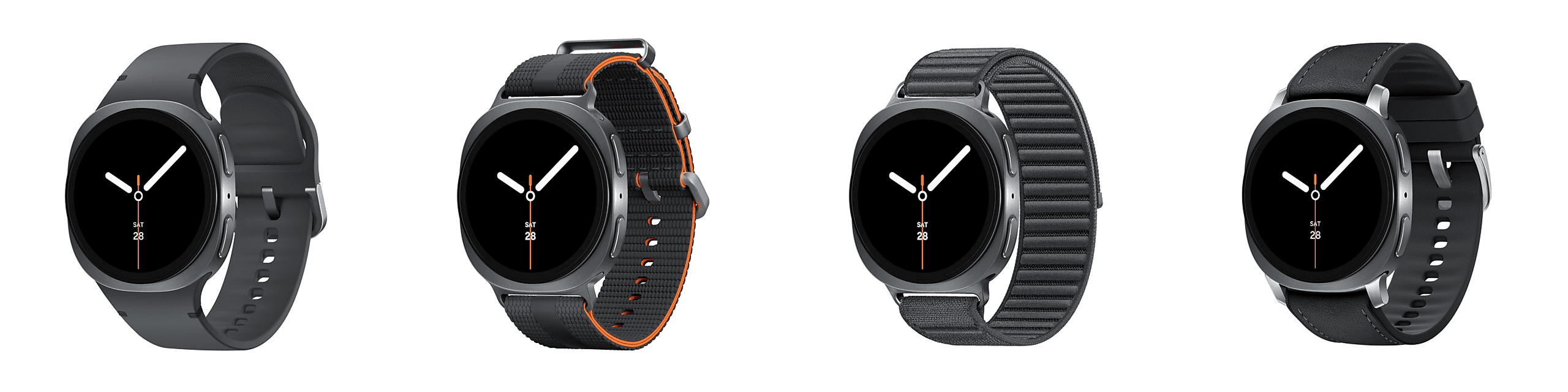 Sammenligning af Samsung Galaxy Watch8 remme